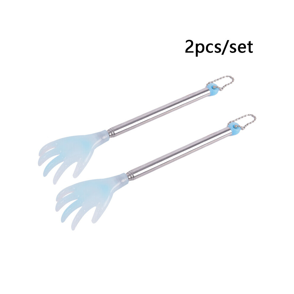 Dechoicelife (A-2Pcs) Back Scratcher Telescopic Scratching Backscratcher Massager Kit Back Scraper Extendable Telescoping Back Scratcher Massager