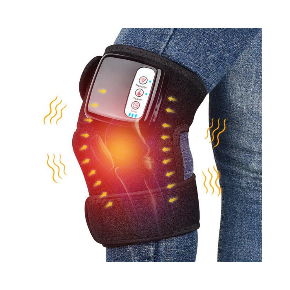Dechoicelife (A-Us Plug) Electric Knee Massager Heating Far Infrared Joint Physiotherapy Elbow Knee Pad Vibration Massage Pain Relief Health Care 2