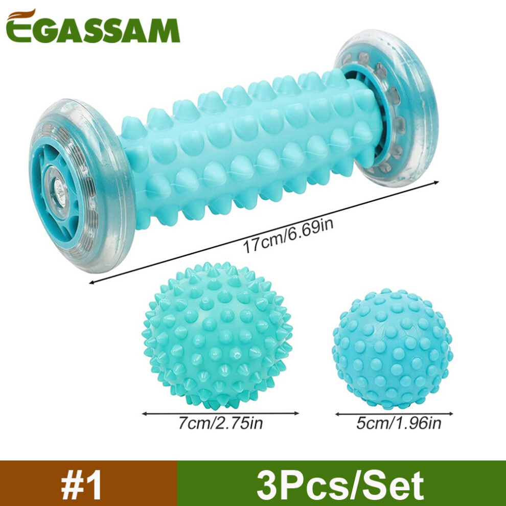 Dechoicelife (A-1) Foot Massage Roller & Spiky Ball Therapy Set, Manual Foot Massager For Plantar Fasciitis, Heel Arch Pain,Trigger Point Therapy
