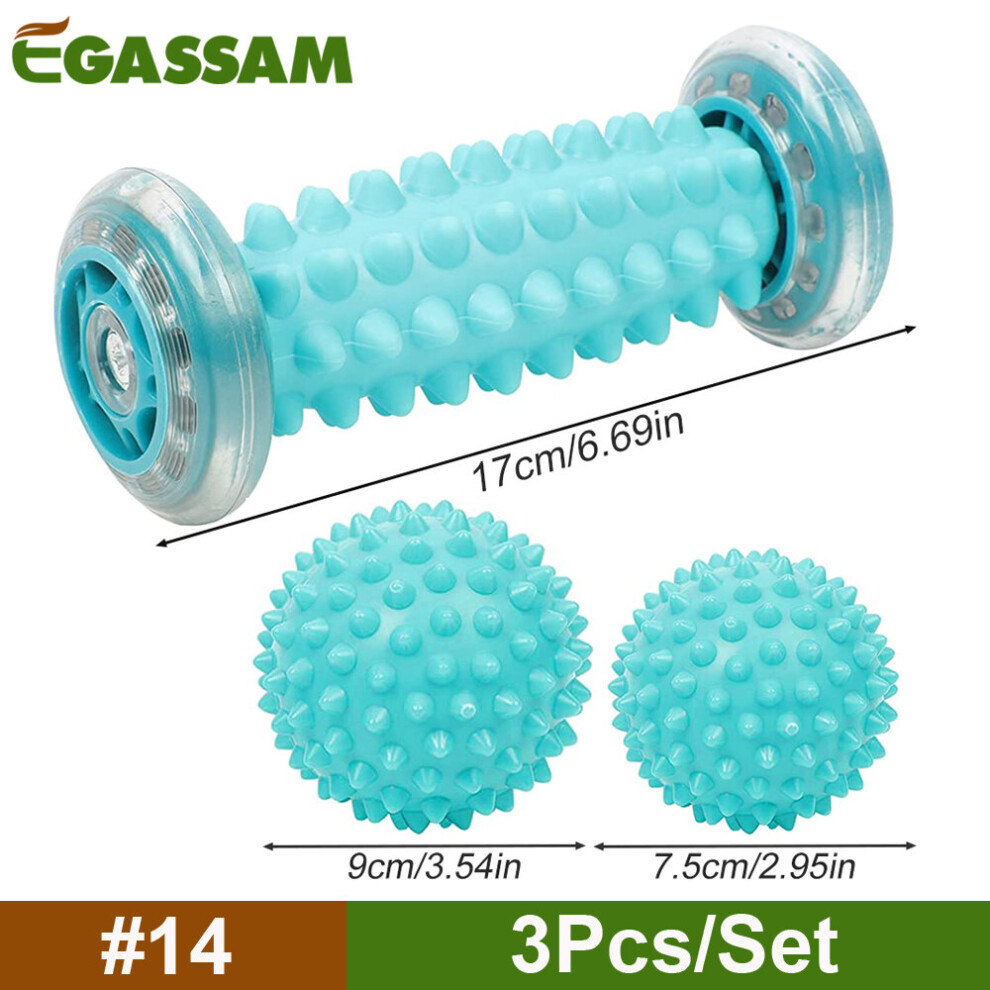Dechoicelife (A-14) Foot Massage Roller & Spiky Ball Therapy Set, Manual Foot Massager For Plantar Fasciitis, Heel Arch Pain,Trigger Point Therapy