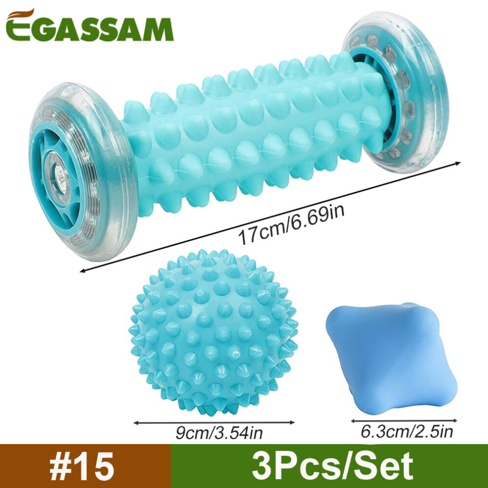 Dechoicelife (A-15) Foot Massage Roller & Spiky Ball Therapy Set, Manual Foot Massager For Plantar Fasciitis, Heel Arch Pain,Trigger Point Therapy