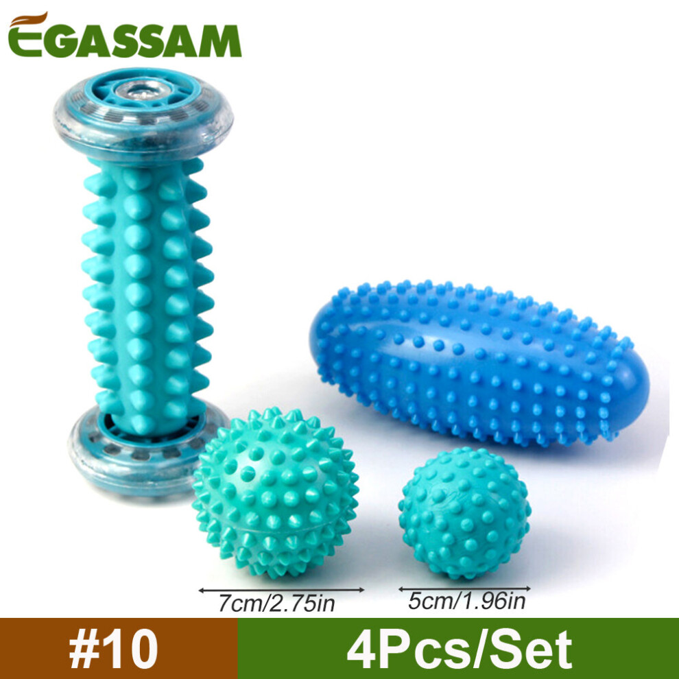 Dechoicelife (A-10) Foot Massage Roller & Spiky Ball Therapy Set, Manual Foot Massager For Plantar Fasciitis, Heel Arch Pain,Trigger Point Therapy