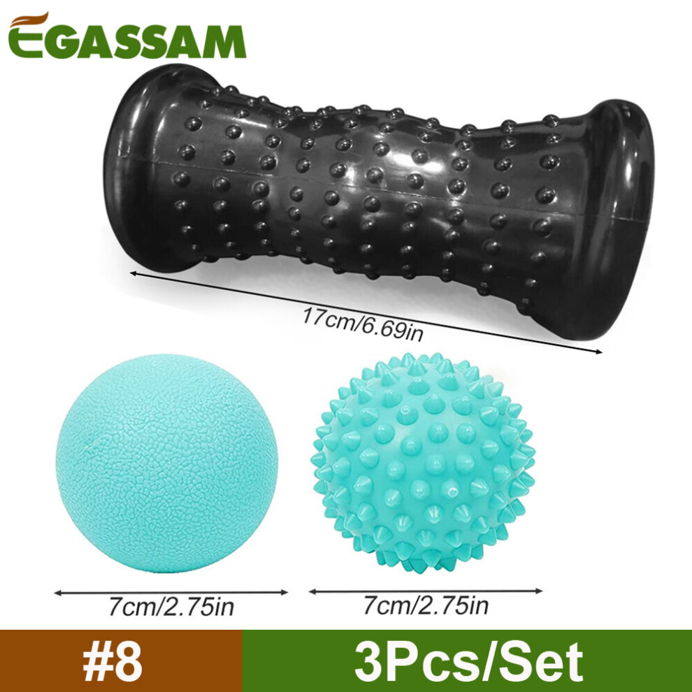 Dechoicelife (A-8) Foot Massage Roller & Spiky Ball Therapy Set, Manual Foot Massager For Plantar Fasciitis, Heel Arch Pain,Trigger Point Therapy