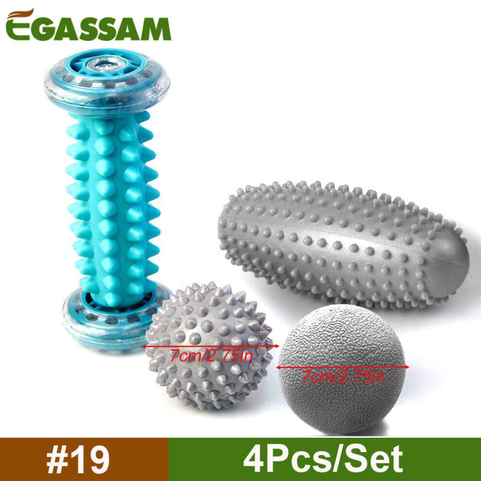 Dechoicelife (A-19) Foot Massage Roller & Spiky Ball Therapy Set, Manual Foot Massager For Plantar Fasciitis, Heel Arch Pain,Trigger Point Therapy