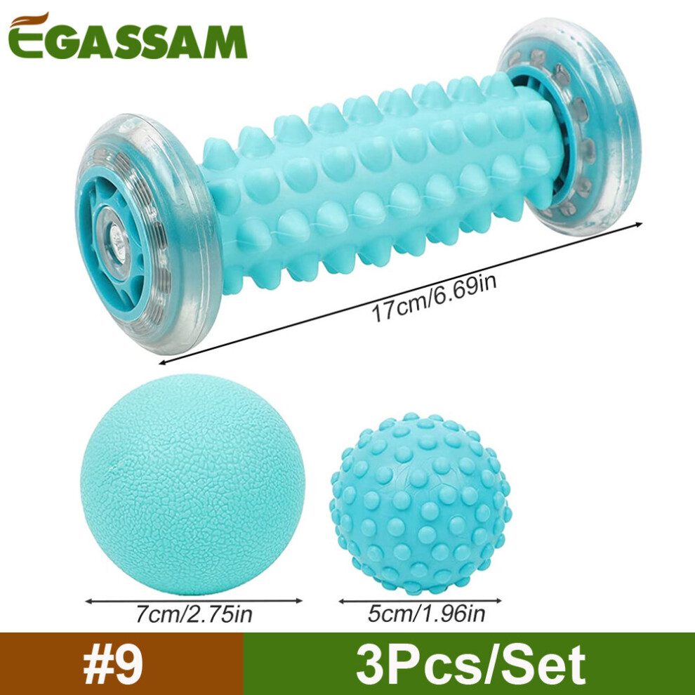 Dechoicelife (A-9) Foot Massage Roller & Spiky Ball Therapy Set, Manual Foot Massager For Plantar Fasciitis, Heel Arch Pain,Trigger Point Therapy