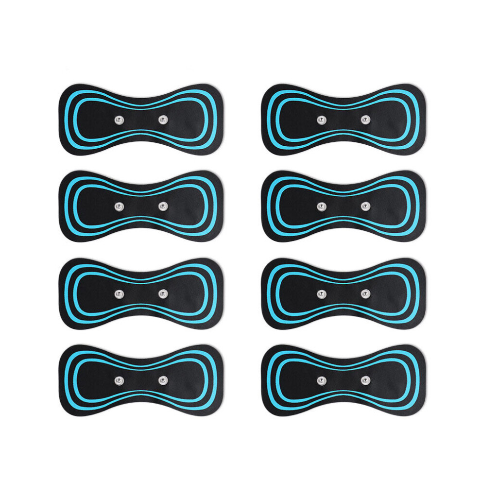 Dechoicelife (A-8Pcs Pads) Electric Massager Pad For Mini Neck Cervical Massage Stimulator Adjustable Massage Pad For Shoulder Back Waist Arms Legs Aches