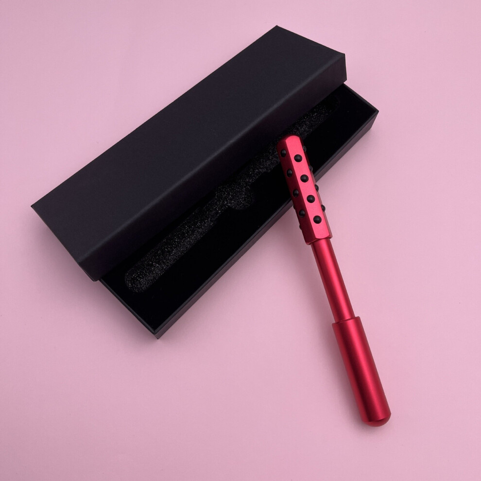 Dechoicelife Red/Gold (A-) Beauty Stick Face-Lift Massage Beauty Stick Facial Massager Stick 30 Germanium Beauty Stick Household Beauty Device