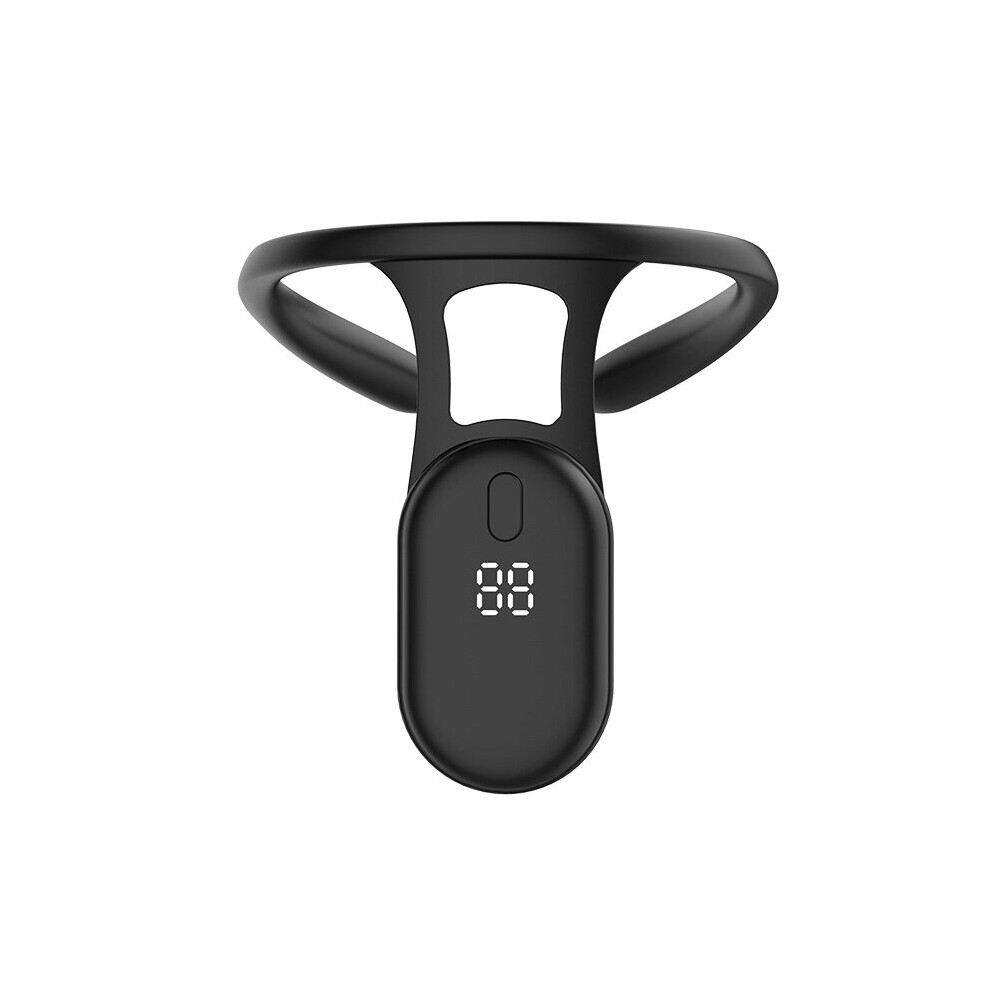 Dechoicelife Black (A-) Smart Posture Corrector Device Ultrasonic Portable Lymphatic Soothing Body Shaping Neck Scientific Back Posture Sitting Reminder