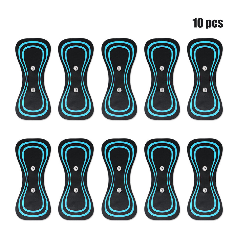 Dechoicelife (A-10Pcs Pads) Electric Massager Pad For Mini Neck Cervical Massage Stimulator Adjustable Massage Pad For Shoulder Back Waist Arms Legs Aches