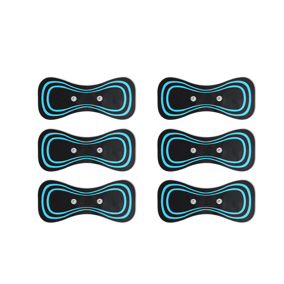 Dechoicelife (A-6Pcs Pads) Electric Massager Pad For Mini Neck Cervical Massage Stimulator Adjustable Massage Pad For Shoulder Back Waist Arms Legs Aches