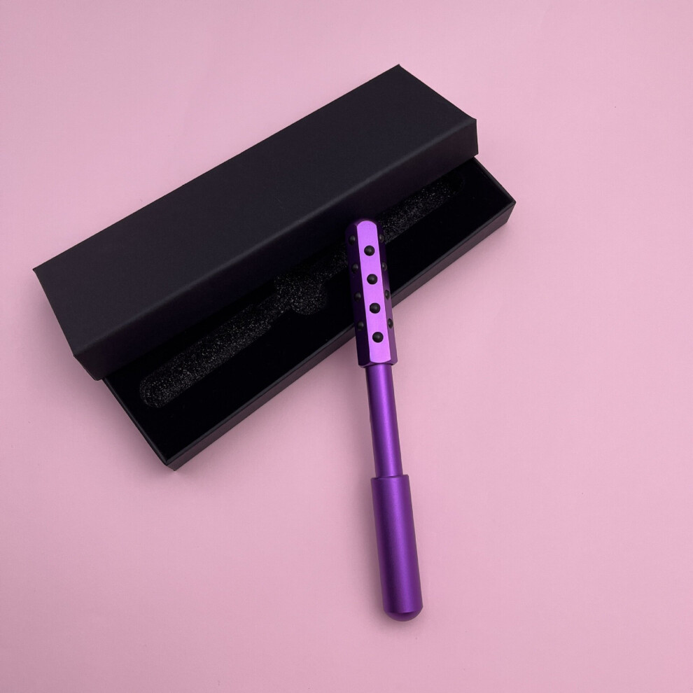 Dechoicelife Purple/Gold (A-) Beauty Stick Face-Lift Massage Beauty Stick Facial Massager Stick 30 Germanium Beauty Stick Household Beauty Device