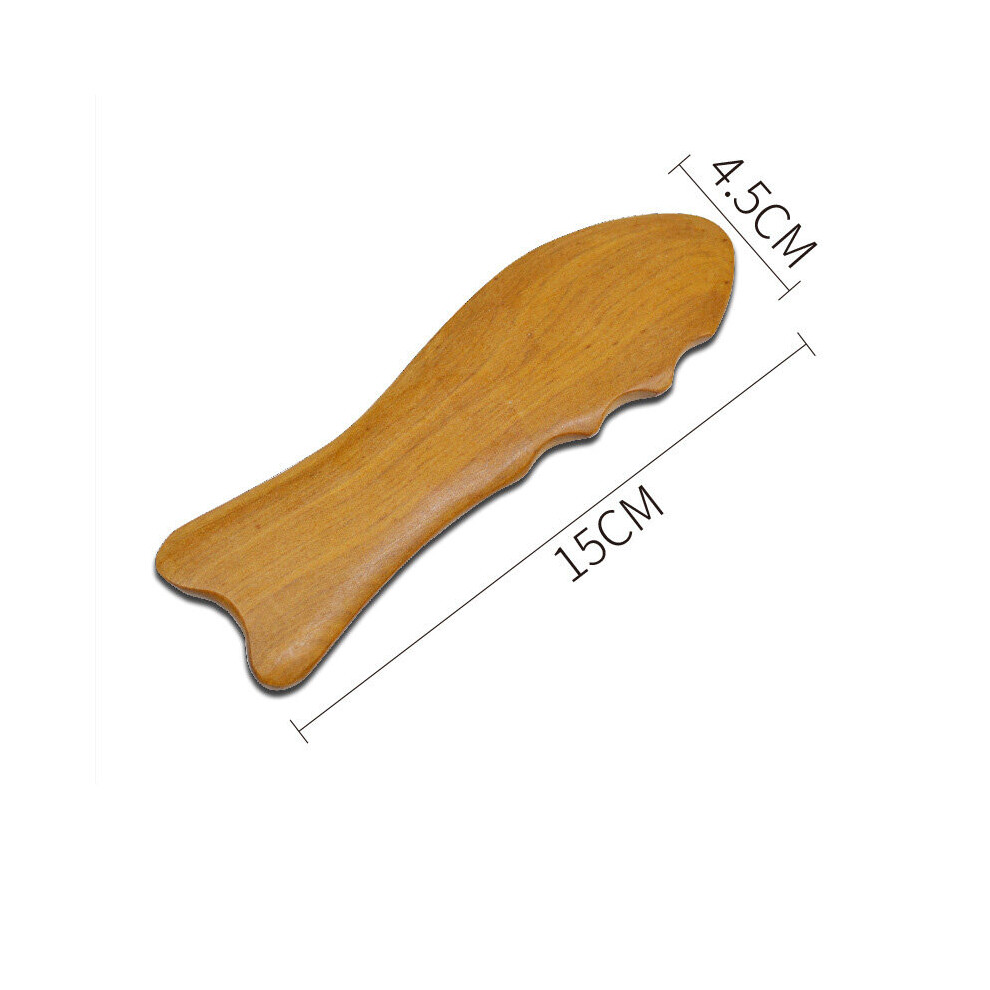 Dechoicelife (A-Type A) Fragrant Wood Back Gua Sha Body Massager Spa Therapy Relaxation Foot Reflexology Acupuncture Thai Health Care Meridians Massage