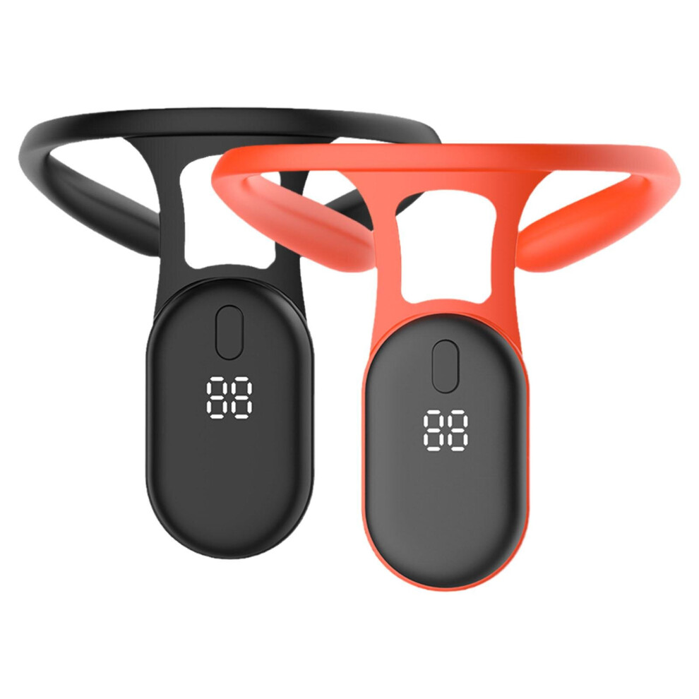 Dechoicelife (A-Black And Orange) Portable Mericle Ultrasonic Lymphatic Soothing Body Slimory Ultrasonic Lymphatic Soothing Neck Massager Instrument Neck Care