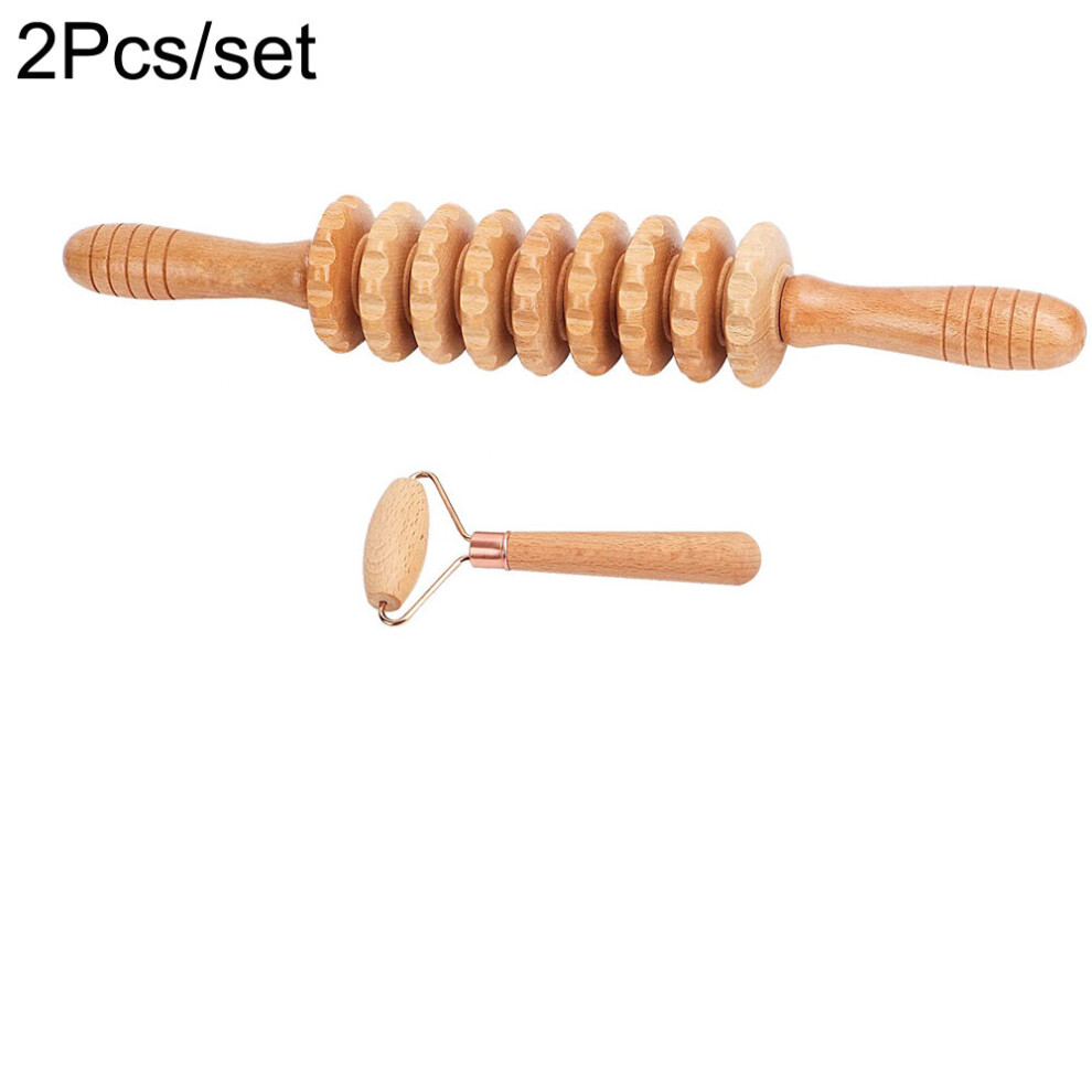Dechoicelife (A-Auburn) Wood Therapy Massage Tools,Maderoterapia,Wood Massage Tools For Body Shaping.maderotherapy.anti Cellulite Lymphatic Drainage Set