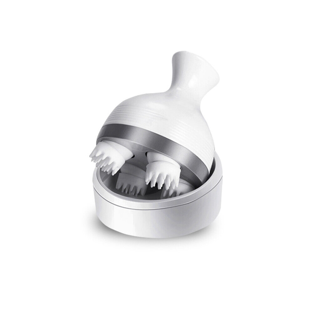 Dechoicelife White (A-Electric-) Electric Head Massager Head Body Relax Stress Relief Head Scratcher Scalp Hair Growth Scalp Stimulation Cat Massager Health Care