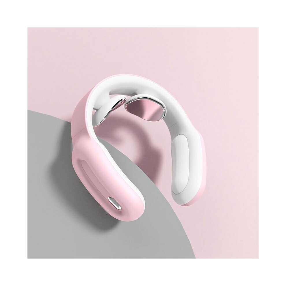 Dechoicelife Pink (A-) Electric Smart Neck Massager Ems Pulse Acupoints Lymphvity Relaxation Cervical Vertebra Physiotherapy Pain Relief Health Care