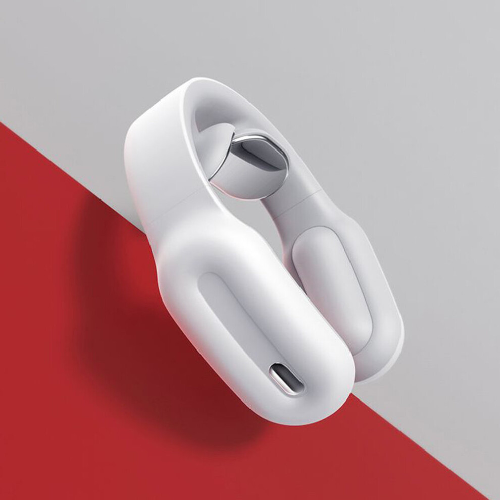 Dechoicelife White (A-) Electric Smart Neck Massager Ems Pulse Acupoints Lymphvity Relaxation Cervical Vertebra Physiotherapy Pain Relief Health Care