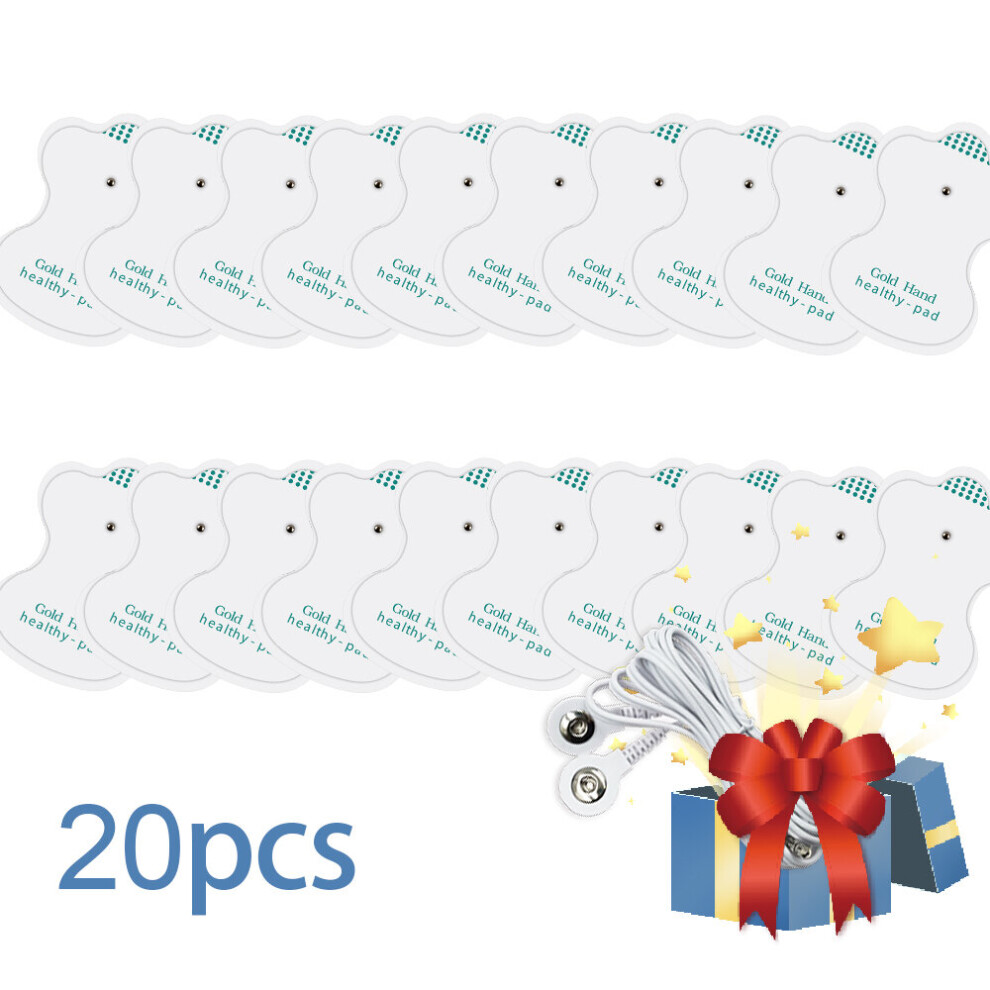 Dechoicelife (A-20Pcs (10Pairs)) Electrodes Pads For Tens Acupuncture Therapeutic Pulse Muscle Stimulation Massager Relaxation Therapy Reaplacement Gel Patch