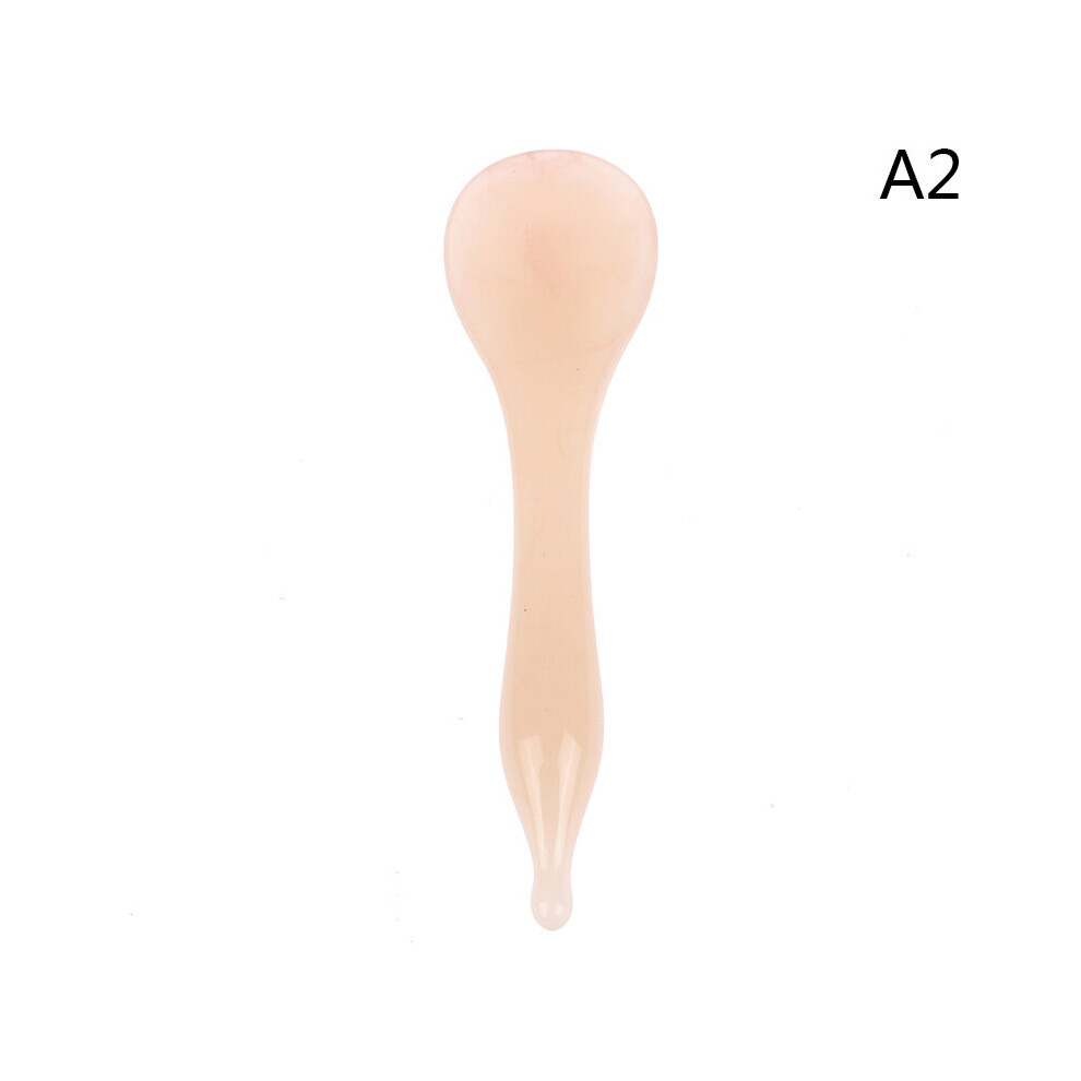 Dechoicelife Red (A-Rose ) Resin Scraping Massage Guasha Board Tendon Pulling Rod Meridian Face Whole Body Universal Facial Acupoint Tendon Pulling Tool