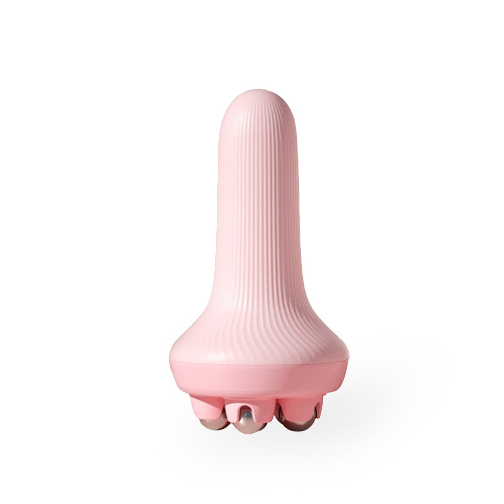 Dechoicelife (A-Pink Steel Bead) Woman Man Portable Manual Body Shaping Massager With Rolling Balls Muscle Shoulder Arm Leg Massage Professional