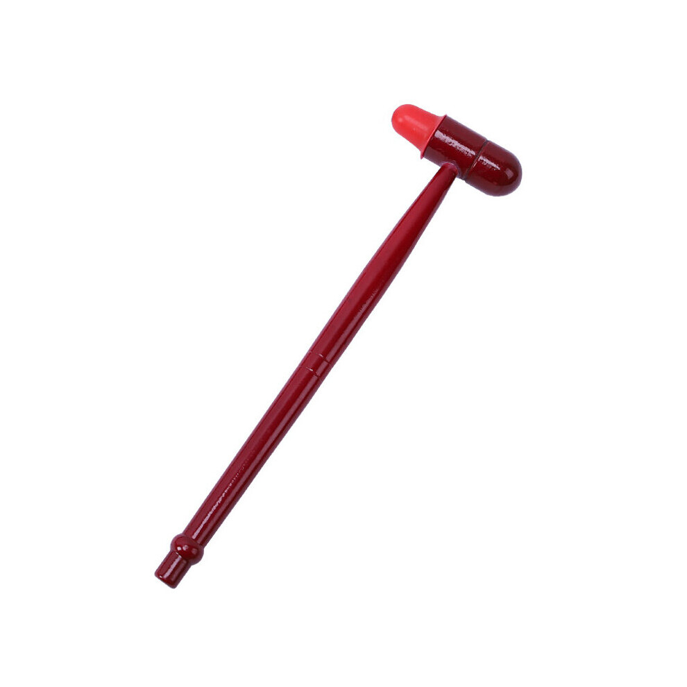 Dechoicelife Red Silicone Wooden Massage Hammer Knocks The Back, The Meridians, The Soles, The Soles Of The Feet And The Acupuncture Sticks