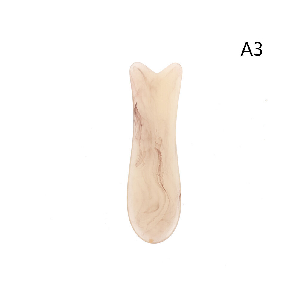 Dechoicelife (A-Transparent) Resin Scraping Massage Guasha Board Tendon Pulling Rod Meridian Face Whole Body Universal Facial Acupoint Tendon Pulling Tool