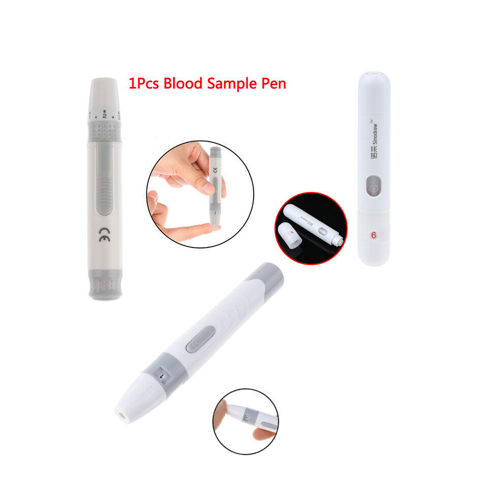 Dechoicelife 1Pcs Blood Sampling Pen Lancet Pen Adjustable Blood Glucose Lancing Device For Diabetes Mellitus Old Man Health Care