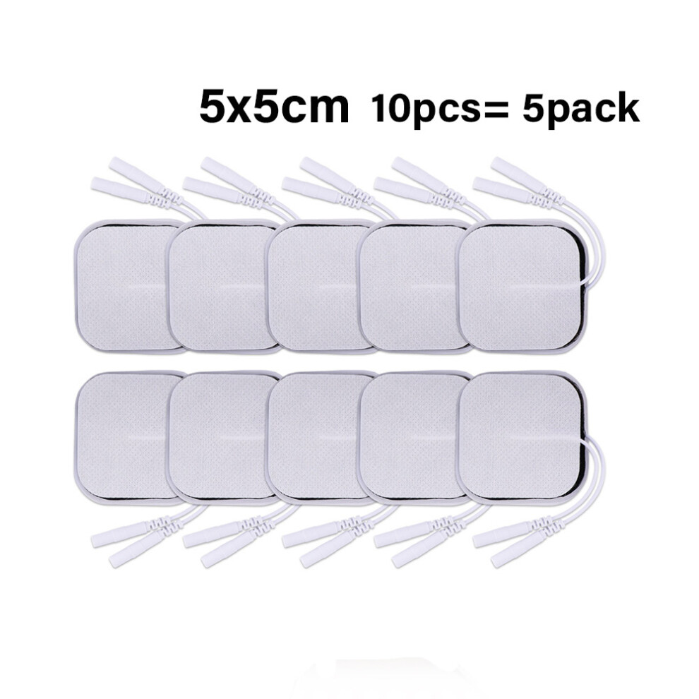 (a-5x5cm 10pcs) 10/20pcs Self High Quality Nerve Stimulator Silicone Gel Electrode Pads Tens Electrodes Digital Therapy Machine Massage 2mm Plug-image-OPC-PC9P8HZ-NEW