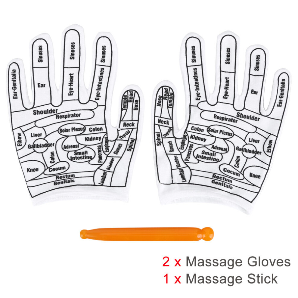 Dechoicelife (A-Set 5) Foot Massage Acupressure Socks & Gloves Physiotherapy Massage Relieve Tired Feet Reflexology Socks Foot Point Socks Health Care