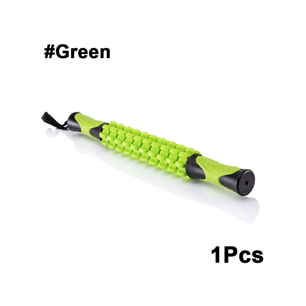 Dechoicelife (A-Green) Muscle Roller Massage Stick For Athletes,Body Massager Soreness, Cramping Pain&Tightness Relief Helps Legs & Back Recovery Tools