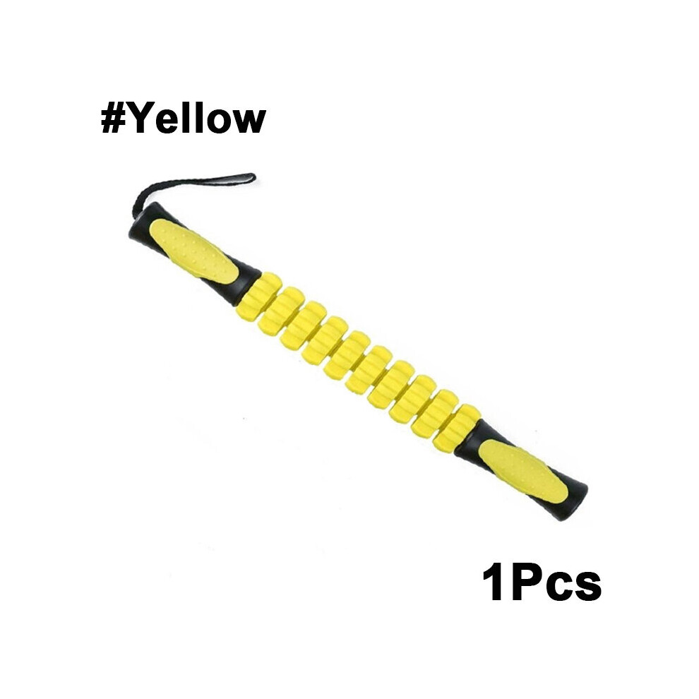 Dechoicelife (A-Yellow) Muscle Roller Massage Stick For Athletes,Body Massager Soreness, Cramping Pain&Tightness Relief Helps Legs & Back Recovery Tools
