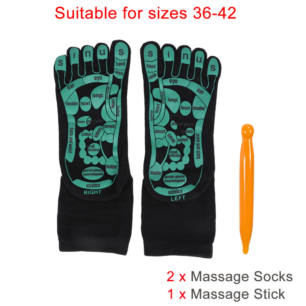 Dechoicelife (A-Set 4) Foot Massage Acupressure Socks & Gloves Physiotherapy Massage Relieve Tired Feet Reflexology Socks Foot Point Socks Health Care