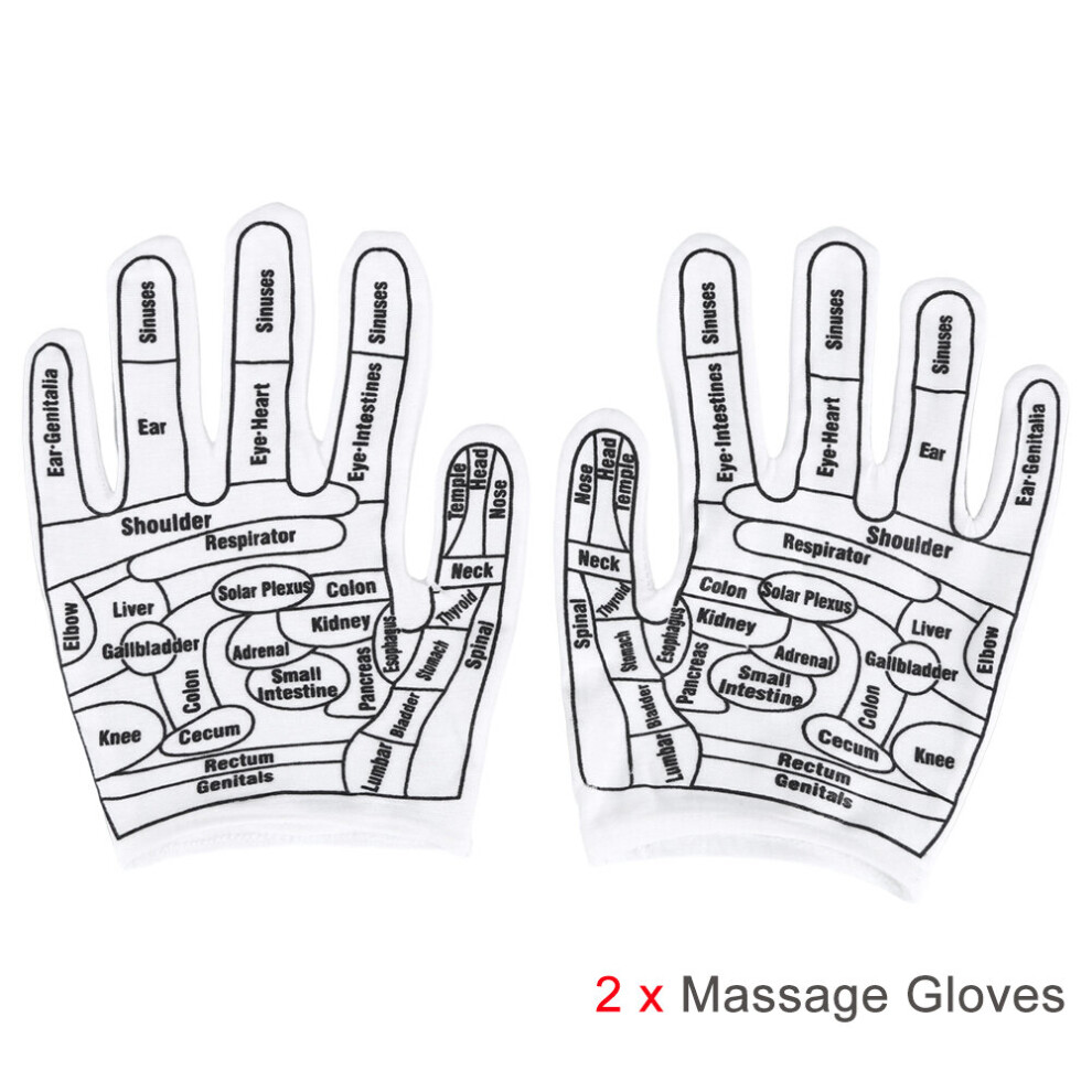 Dechoicelife (A-2Pcs Acupoint Gloves) Foot Massage Acupressure Socks & Gloves Physiotherapy Massage Relieve Tired Feet Reflexology Socks Foot Point Socks Health Ca