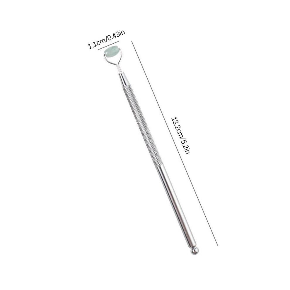 Dechoicelife Eye Anti Wrinkle Natural Jade Roller Guasha Skin Scraper Facial Set Facial Stone Firming Face Anti-Aging Puffy Eyes Massager