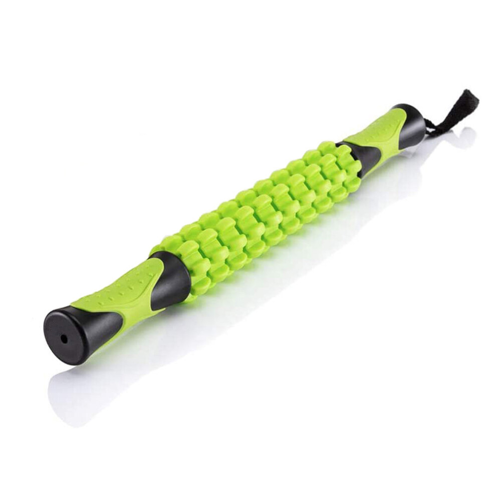 (a-Green) Muscle Roller Massage Stick for Athletes, Body Massager Soreness, Cramping Pain Tightness Relief Helps Legs Back Recovery Tools-image-OPC-PC9P9DN-NEW