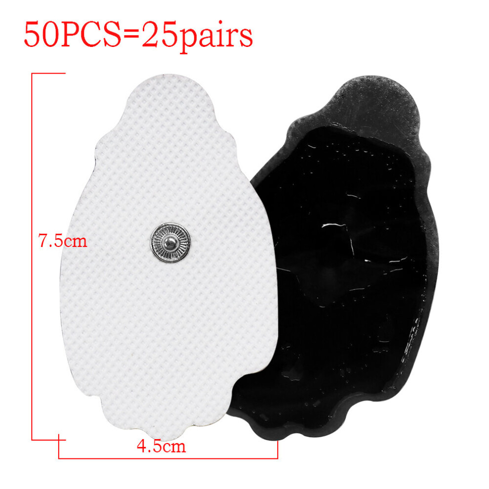 Dechoicelife (A-7.5X4.5cm 50Pcs) 50/100Pcs Tens Replacement Ems Pads Electrod Nerve Muscle Stimulator Electrodes Patch For Physiotherapy Therapy Body Massager