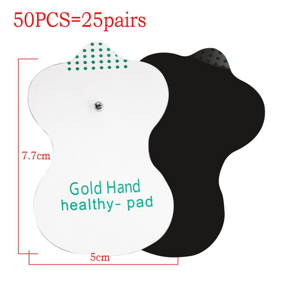 Dechoicelife (A-7.7X5cm 50Pcs) 50/100Pcs Tens Replacement Ems Pads Electrod Nerve Muscle Stimulator Electrodes Patch For Physiotherapy Therapy Body Massager
