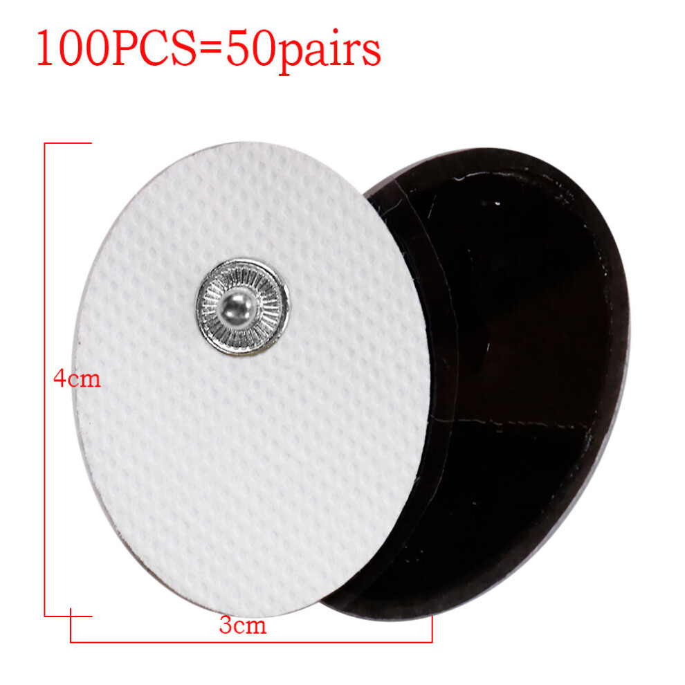 Dechoicelife (A-3X4cm 100Pcs) 50/100Pcs Tens Replacement Ems Pads Electrod Nerve Muscle Stimulator Electrodes Patch For Physiotherapy Therapy Body Massager