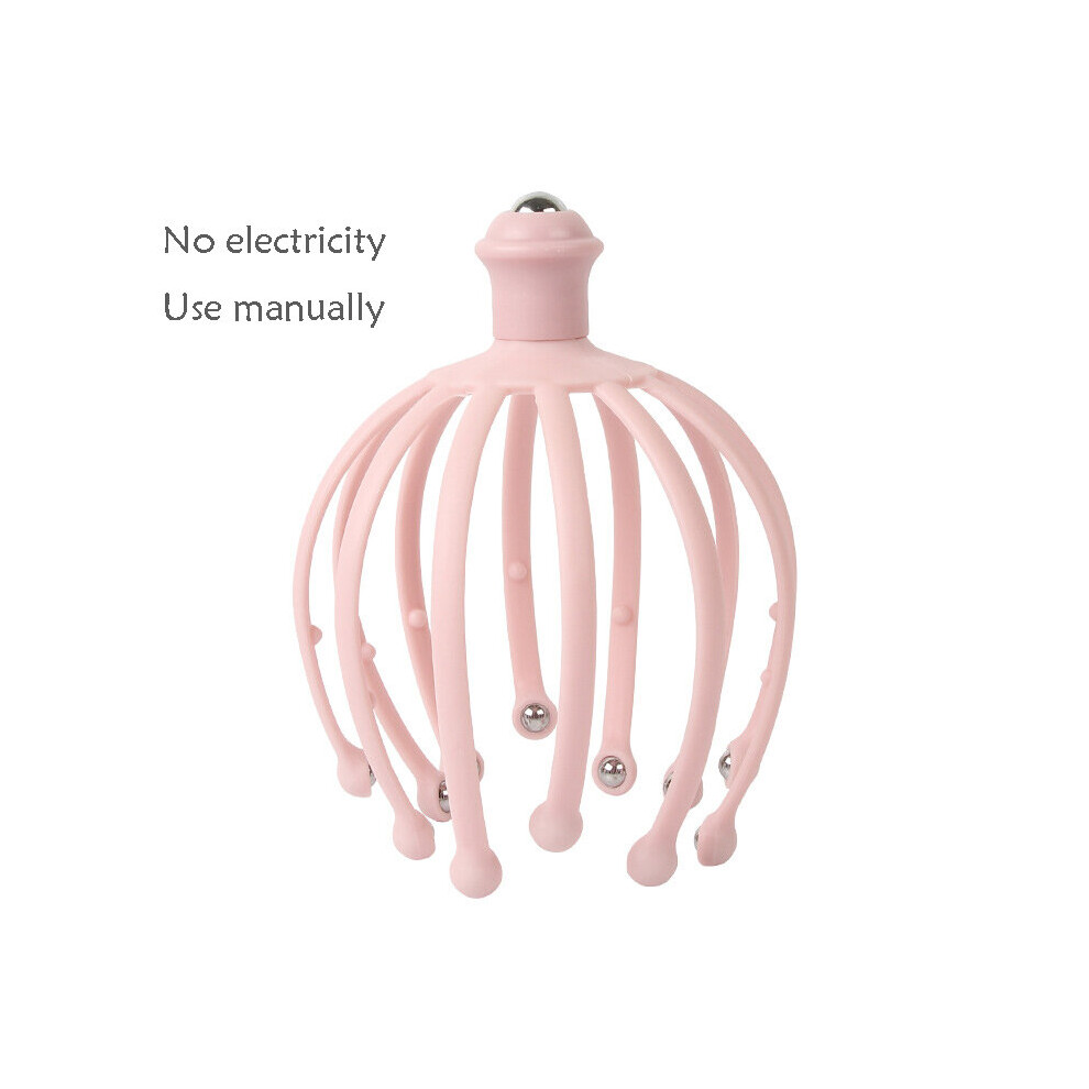 Dechoicelife Pink (A-Not Electric - ) Electric Head Massager Scalp Hair Growth Head Relax Stress Relief Head Scratcher Scalp Stimulation Massage Claw Health Care