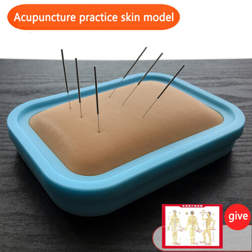 Acupuncture Skill Learning Practice Simulation Skin Model Silicone Skin Suture Practice Kit Acupuncture Training Bag 2