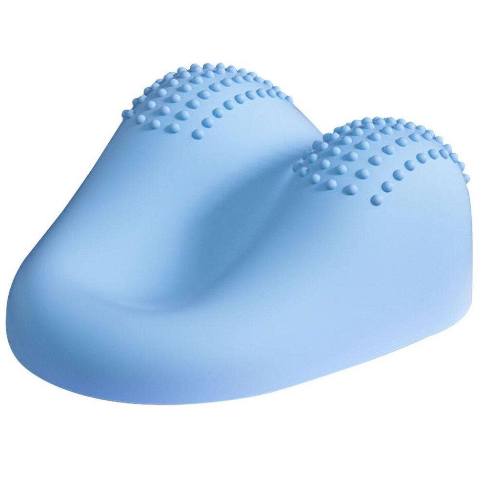 Dechoicelife Blue (A-) Cervical Traction Pillow Portable Cervical Traction Device Neck Shoulder Back Support Massage Pillow Chiropractic Pillow