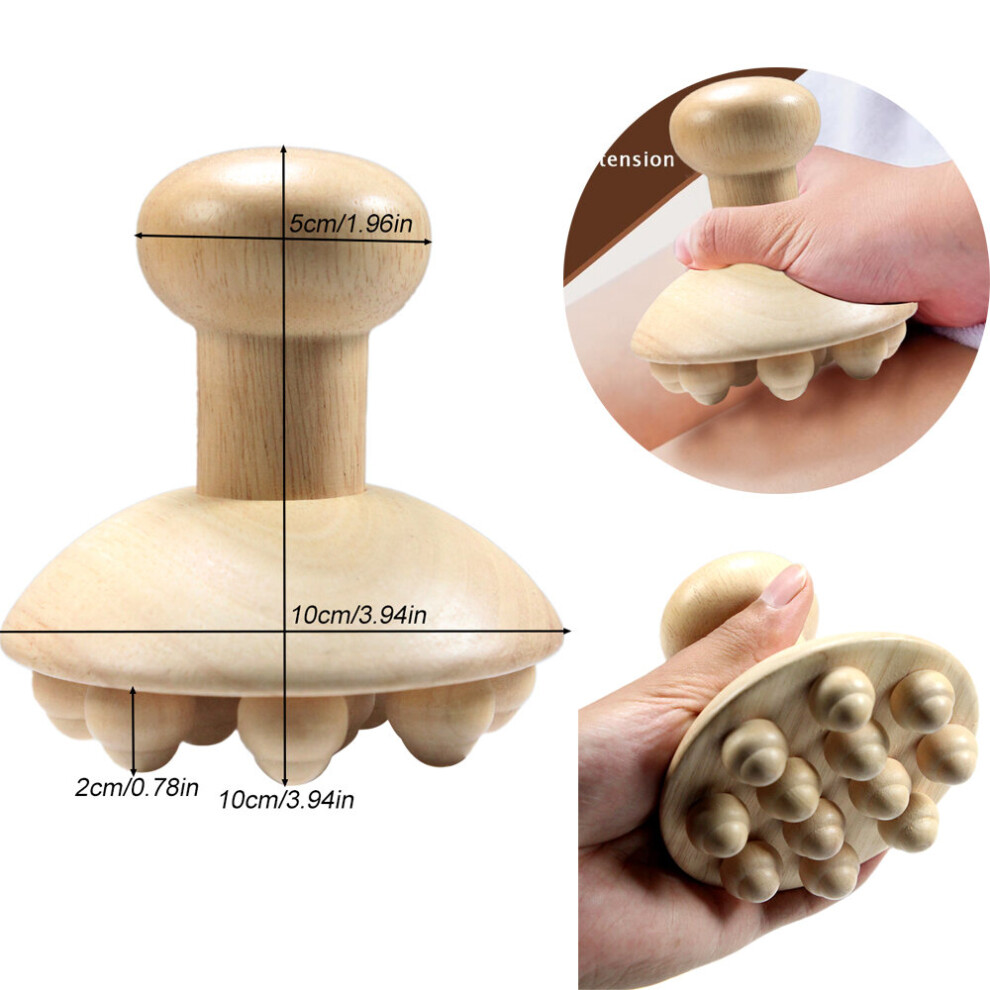 Dechoicelife (A-3) Wood Cupping Therapy Massage Cup Body Sculpting Anti-Cellulite Cup Tools Lymphatic Drainage Massage Tools