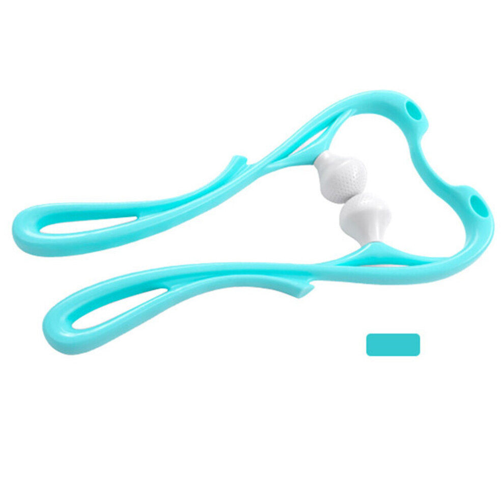 Dechoicelife (A-Blue) Neck Massager,Dual Pressure Trigger Point Massage Tool,Handheld Relaxer For Neck,Back Pain Relief,Deep Tissue Shiatsu Massage
