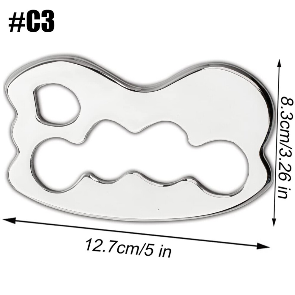 Photos - Massager  Stainless Steel Body Scraping Massage Stick Long Gua Sha  for Anti-cellulite, Lymphatic Drainage, Muscle Pain(a-C3)