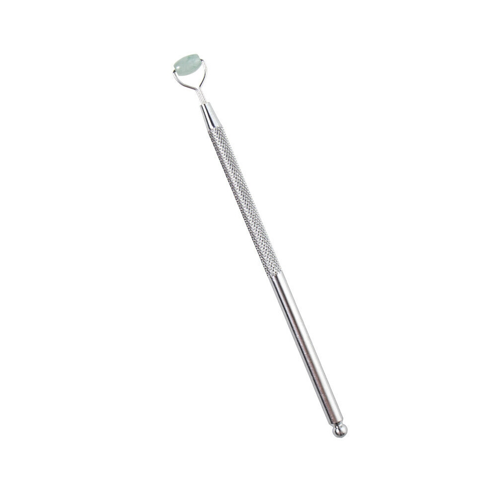Dechoicelife Eye Anti Wrinkle Natural Jade Roller Guasha Skin Scraper Facial Set Facial Stone Firming Face Anti-Aging Puffy Eyes Massager