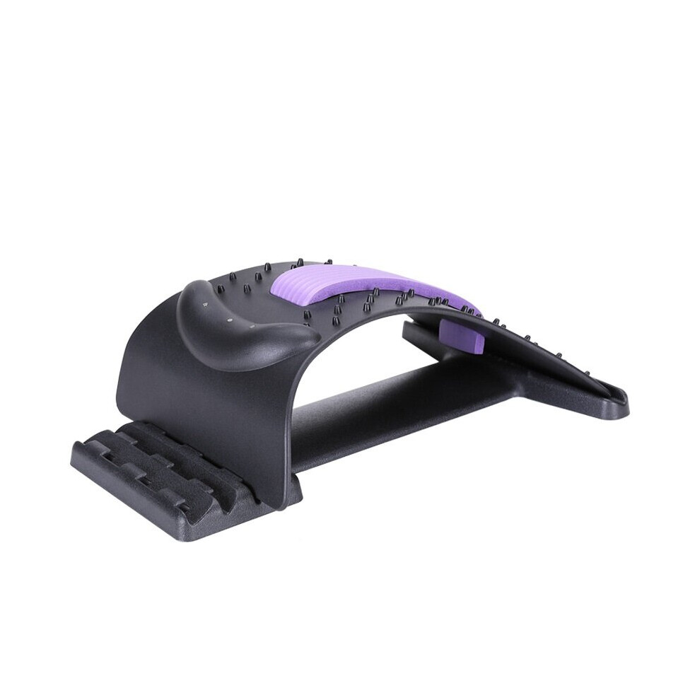 Dechoicelife Black/Purple (A- Purple) Neck Shoulder Back Massage Pillow Cervical Vertebra Traction Pain Release Tractor Magnetic Therapy Acupuncture Neck Stretcher