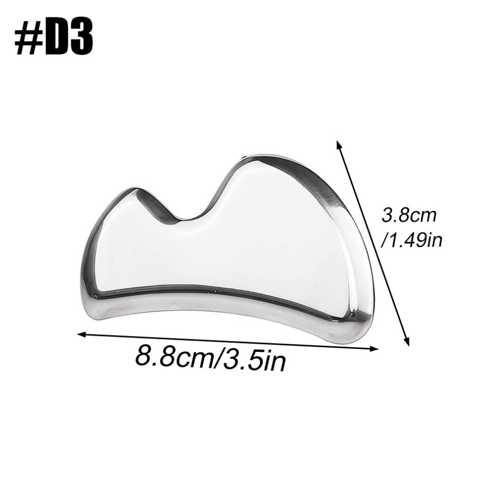 Dechoicelife (A-D3) Stainless Steel Body Scraping Massage Stick Long Gua Sha Massager For Anti-Cellulite, Lymphatic Drainage, Muscle Pain Relief