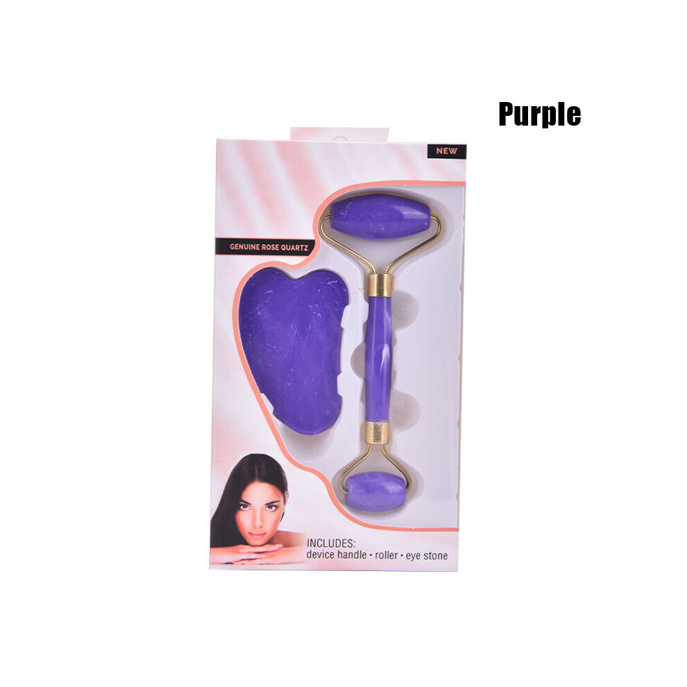 Dechoicelife (A-Pp) Natural Jade Gua Sha Scraper Board Face-Lifting Massager Guasha Facial Massager Roller Scraping Slimming Tools