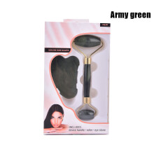 (a-AG) Natural Jade Gua Sha Scraper Board Face-lifting Massager Guasha Facial Massager Roller Scraping Slimming Tools