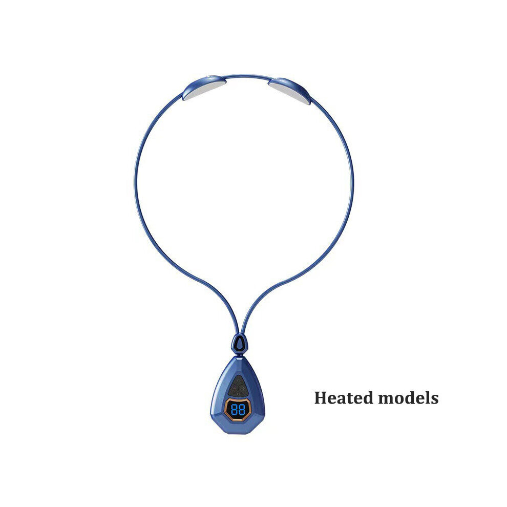 Dechoicelife (A-Heated Models) Portable Ems Neck Acupoints Lymphvity Massager Device Usb Charging Lymphatic Relief Promote Blood Circulation Pain Relief